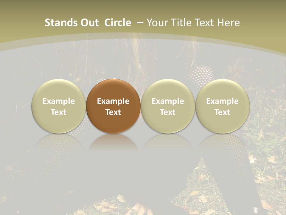 Toon Together Chair PowerPoint Template