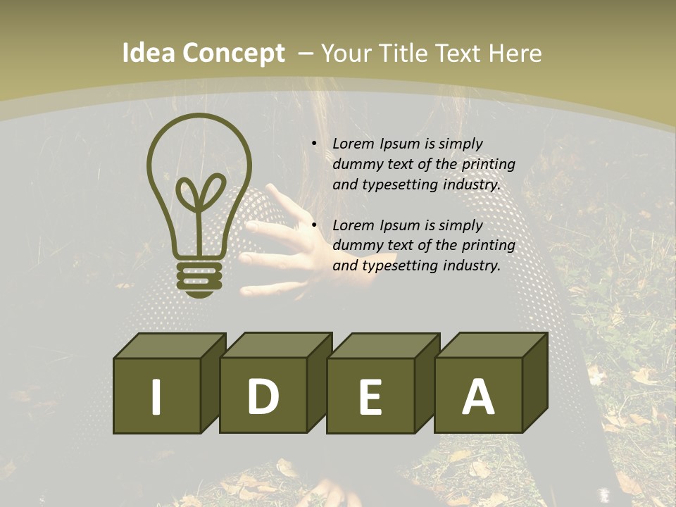 Toon Together Chair PowerPoint Template