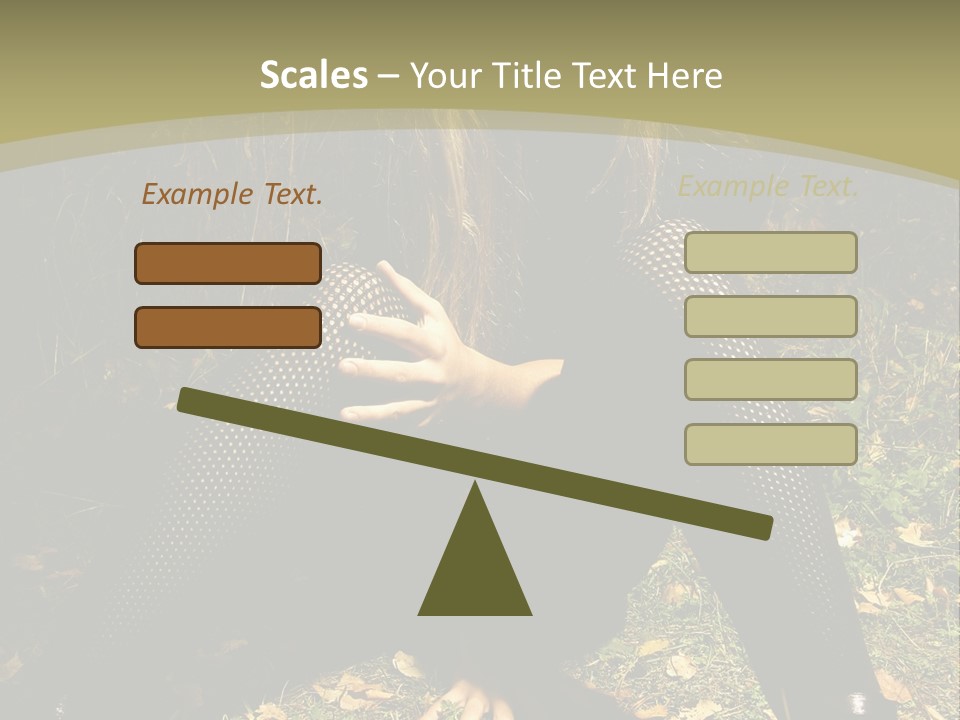 Toon Together Chair PowerPoint Template