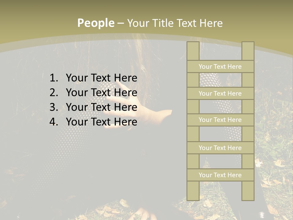 Toon Together Chair PowerPoint Template