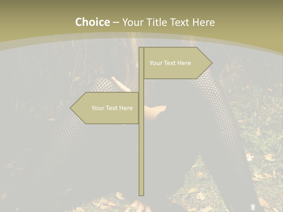 Toon Together Chair PowerPoint Template