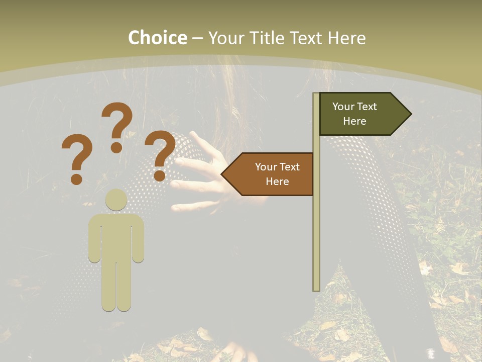 Toon Together Chair PowerPoint Template