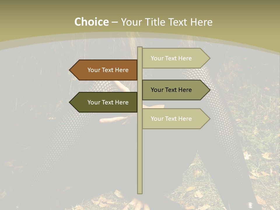 Toon Together Chair PowerPoint Template