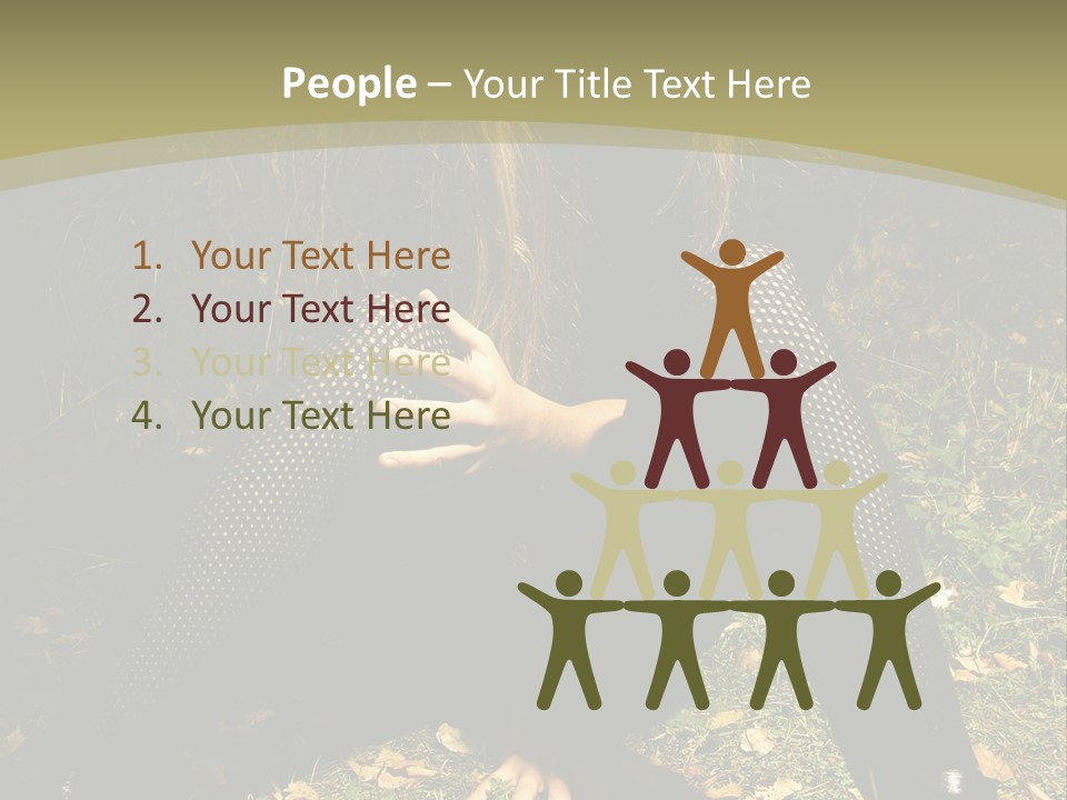 Toon Together Chair PowerPoint Template