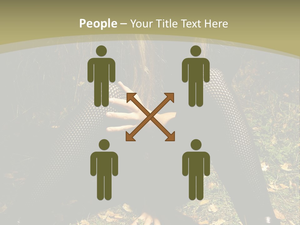 Toon Together Chair PowerPoint Template