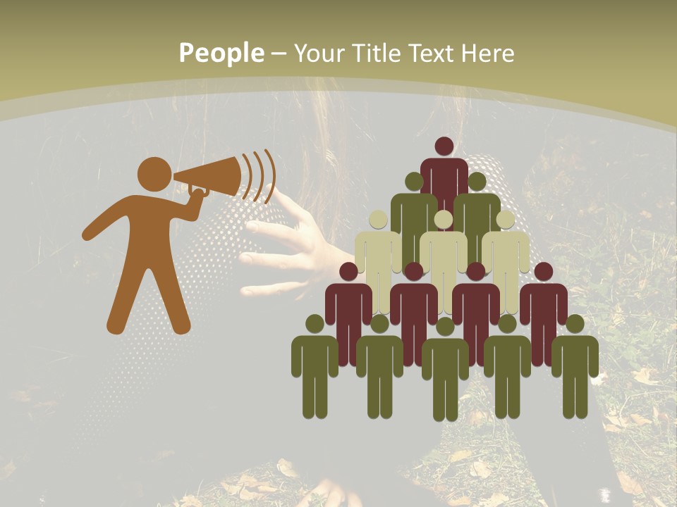 Toon Together Chair PowerPoint Template