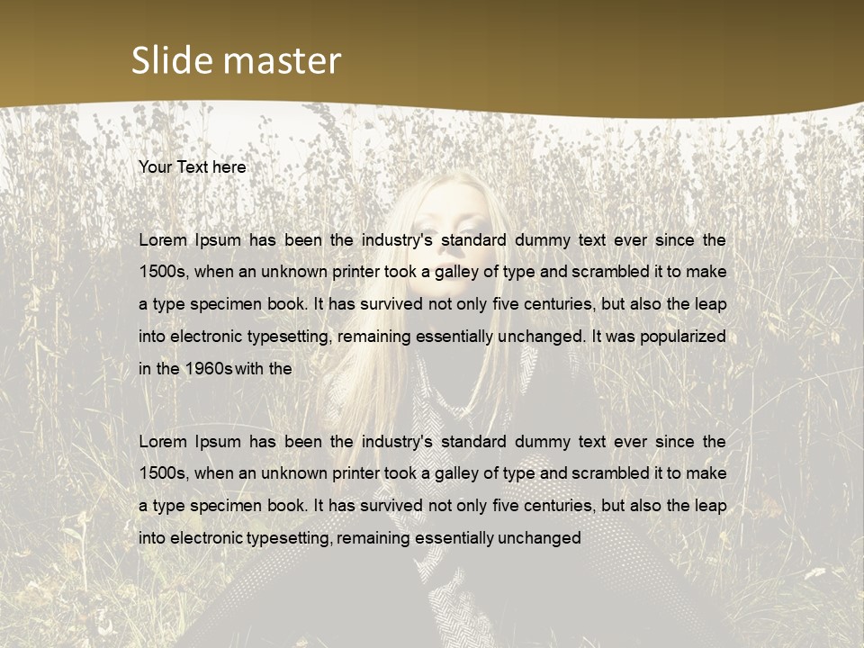 Pretty Glamor Outdoor PowerPoint Template