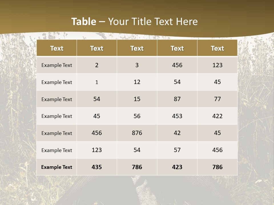 Pretty Glamor Outdoor PowerPoint Template