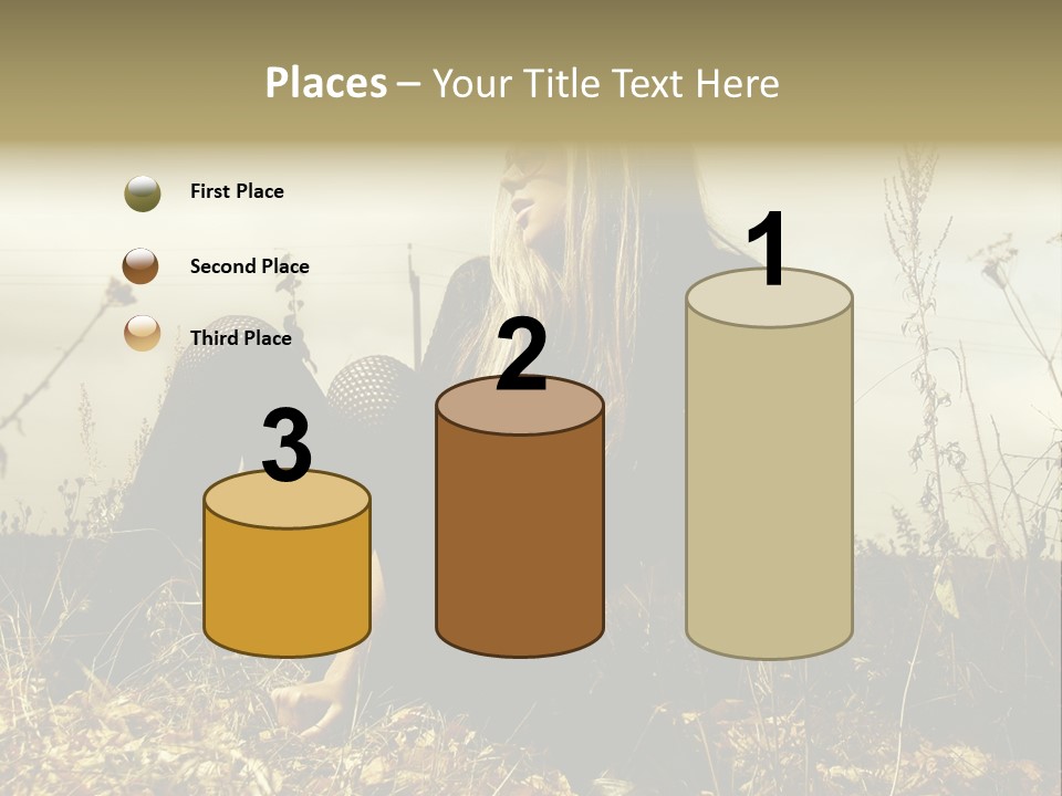 Beauty Pose Y PowerPoint Template
