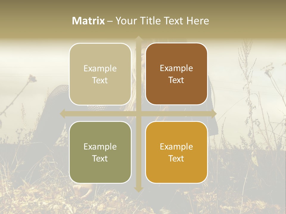 Beauty Pose Y PowerPoint Template