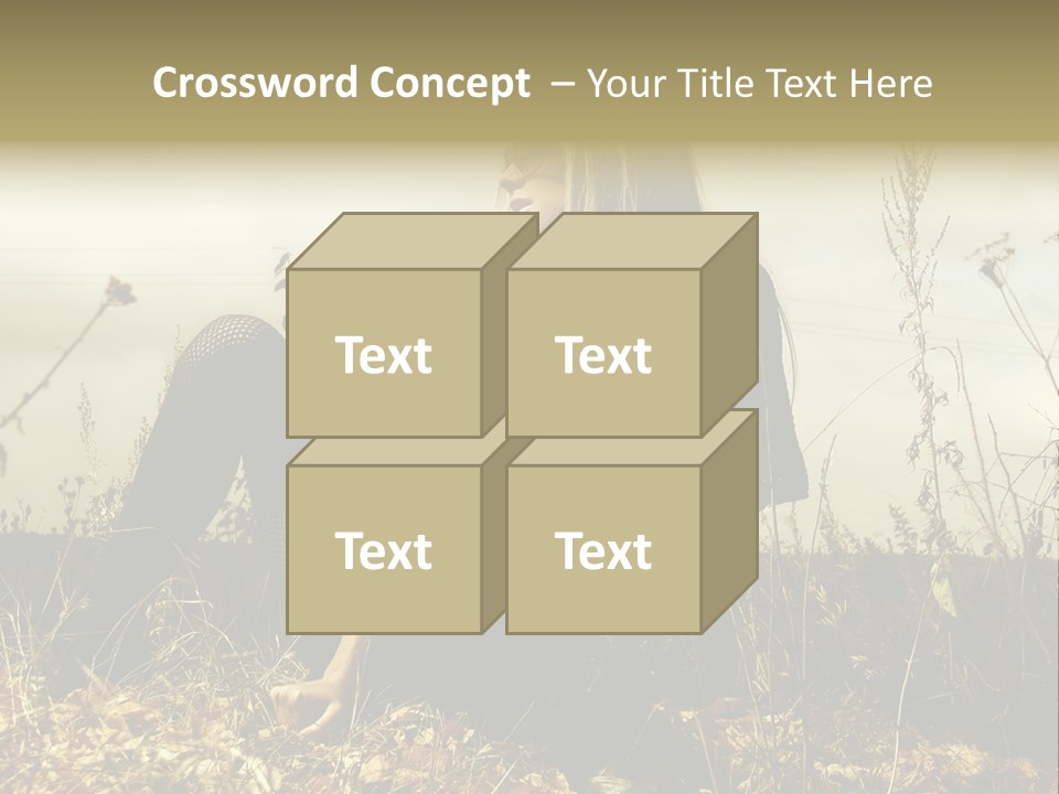 Beauty Pose Y PowerPoint Template