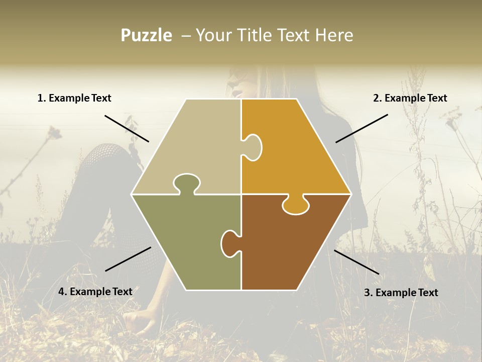 Beauty Pose Y PowerPoint Template