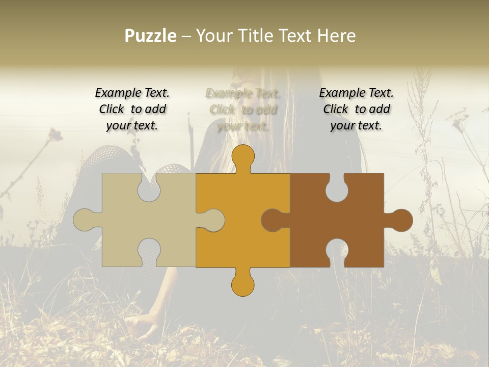 Beauty Pose Y PowerPoint Template