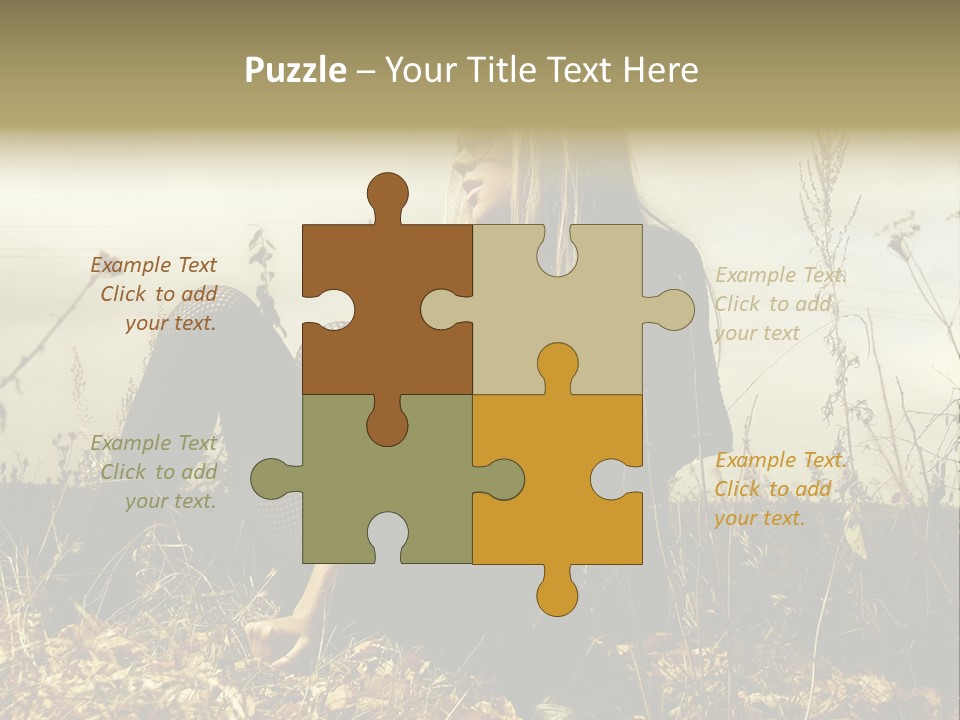 Beauty Pose Y PowerPoint Template