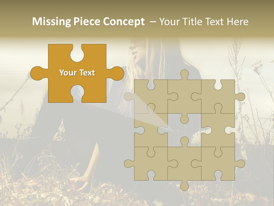 Beauty Pose Y PowerPoint Template