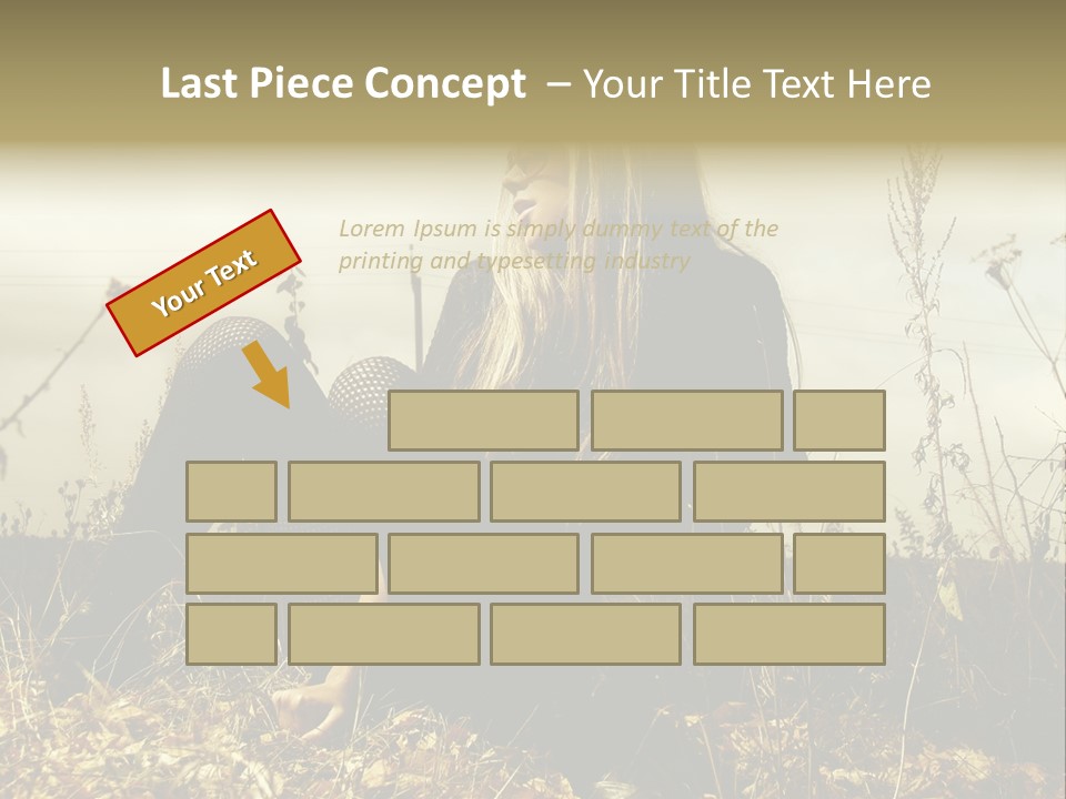 Beauty Pose Y PowerPoint Template