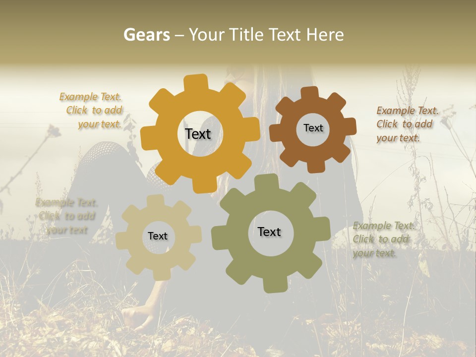 Beauty Pose Y PowerPoint Template