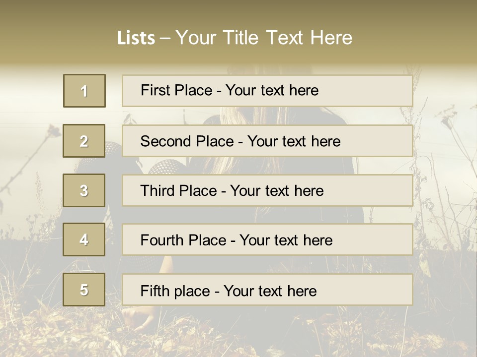 Beauty Pose Y PowerPoint Template