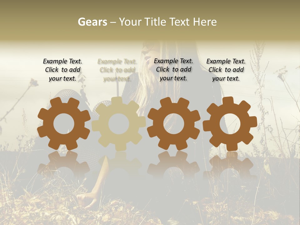 Beauty Pose Y PowerPoint Template