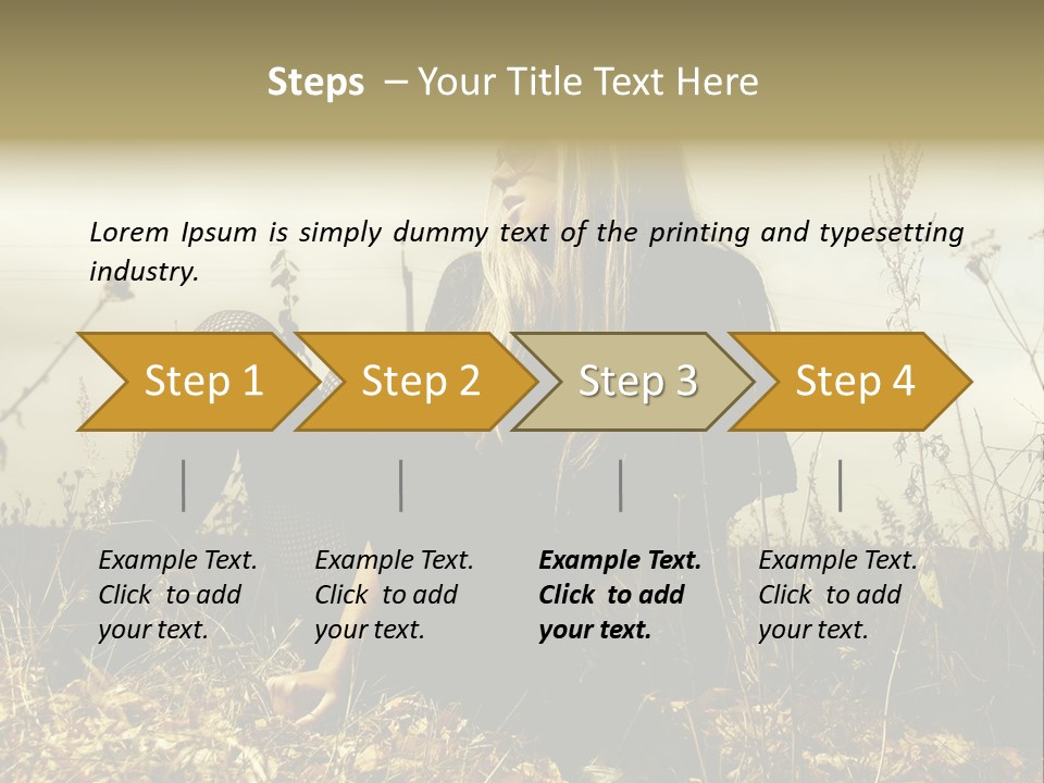Beauty Pose Y PowerPoint Template