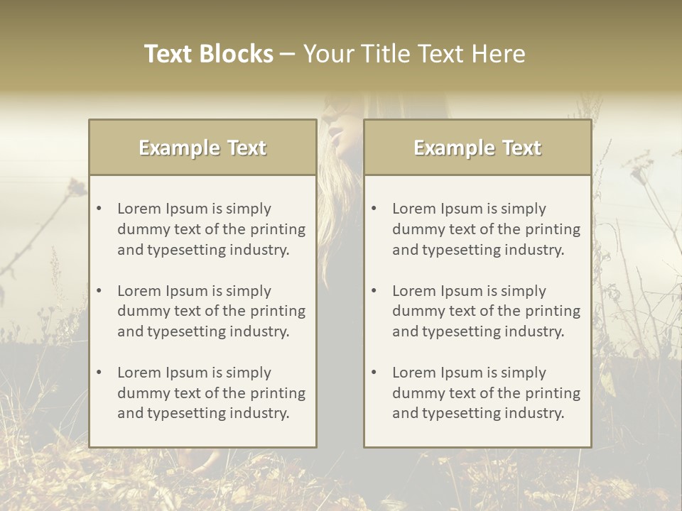 Beauty Pose Y PowerPoint Template
