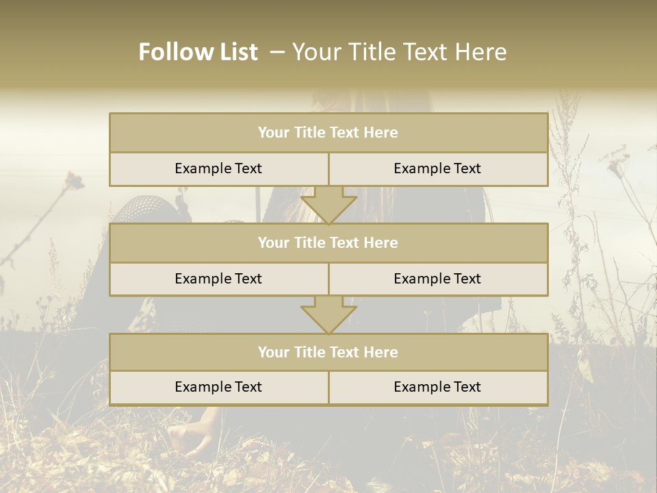 Beauty Pose Y PowerPoint Template