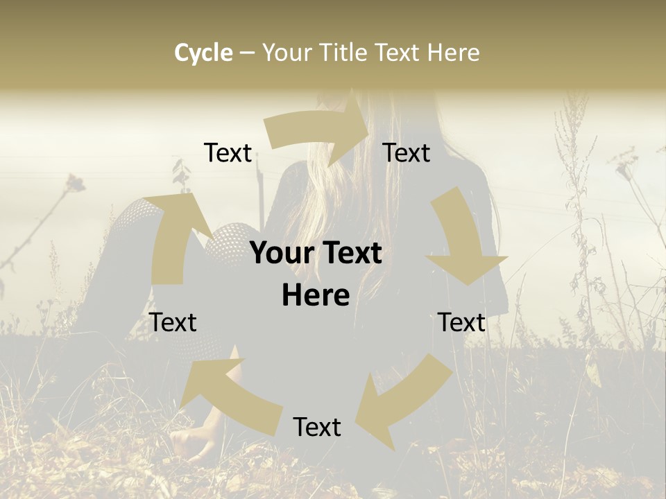 Beauty Pose Y PowerPoint Template