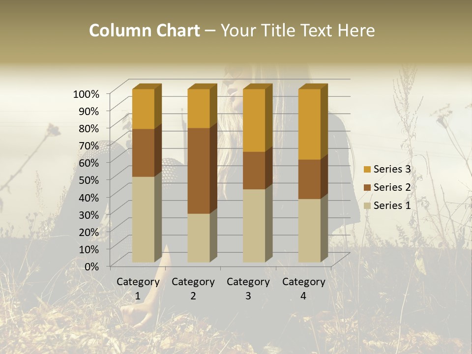 Beauty Pose Y PowerPoint Template