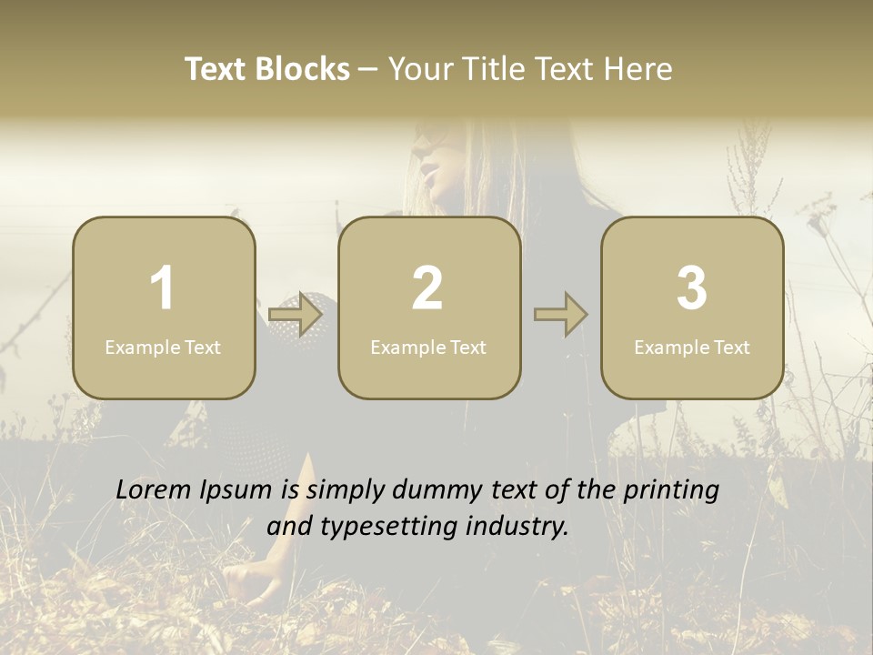 Beauty Pose Y PowerPoint Template