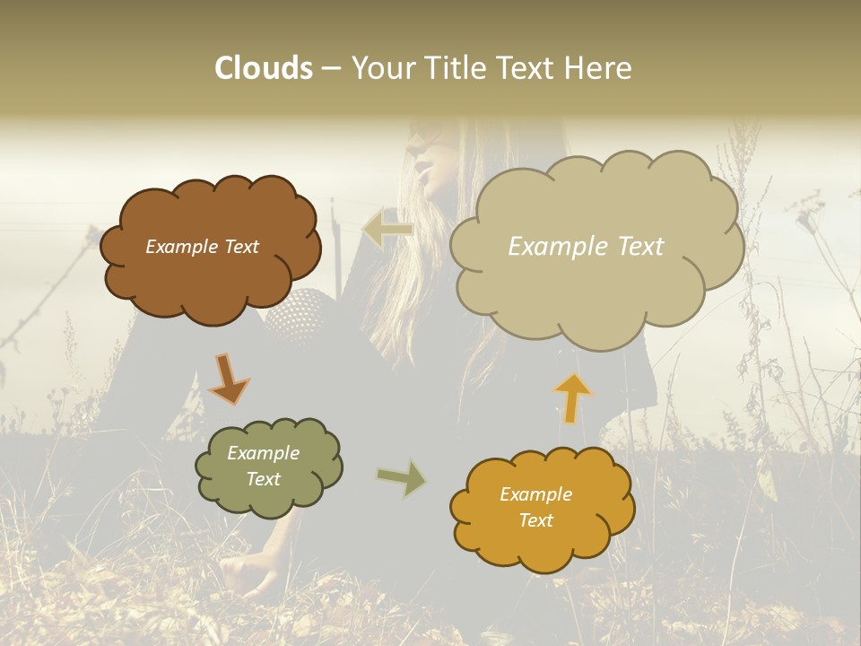 Beauty Pose Y PowerPoint Template