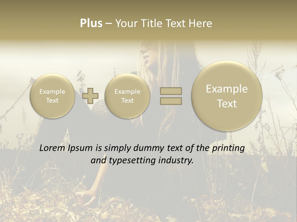 Beauty Pose Y PowerPoint Template
