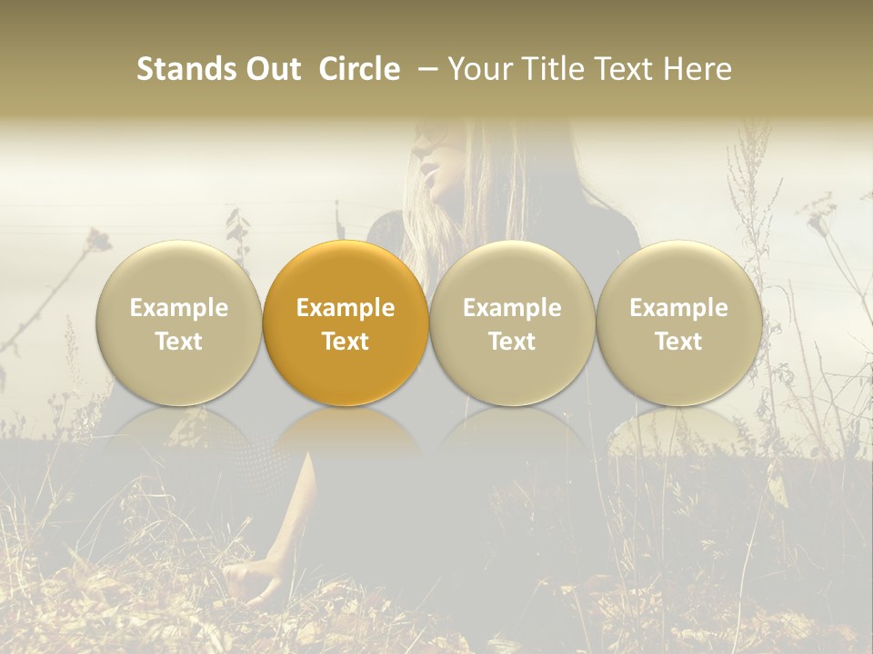 Beauty Pose Y PowerPoint Template