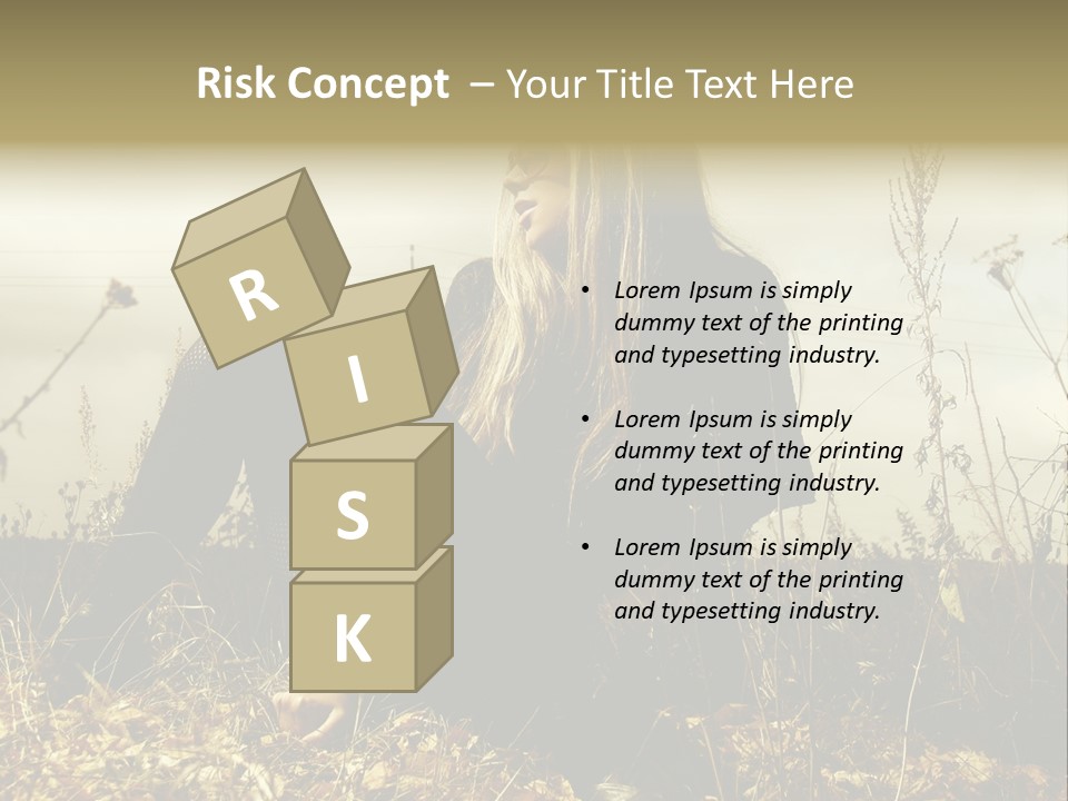 Beauty Pose Y PowerPoint Template