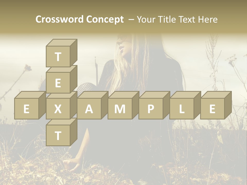 Beauty Pose Y PowerPoint Template
