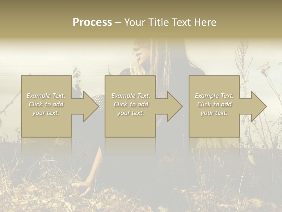 Beauty Pose Y PowerPoint Template