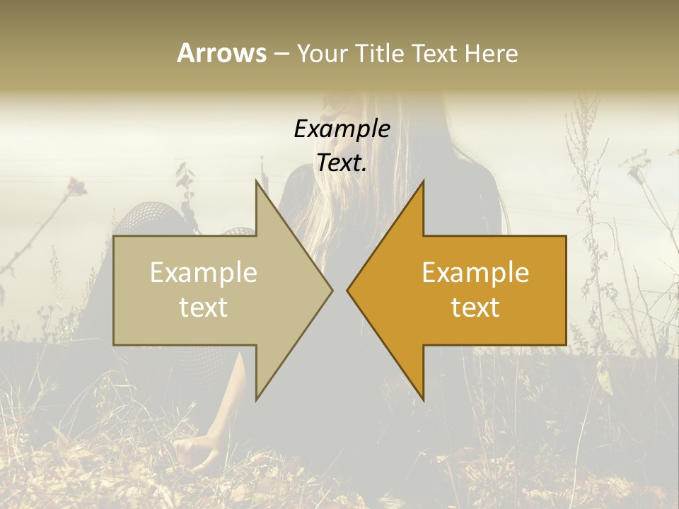 Beauty Pose Y PowerPoint Template