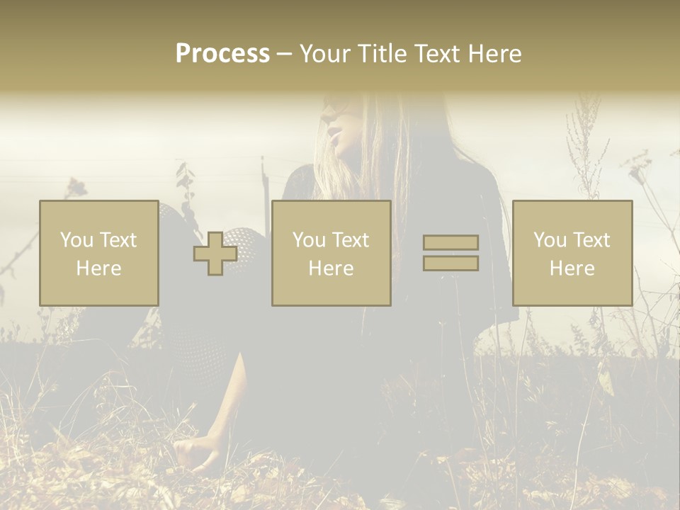 Beauty Pose Y PowerPoint Template