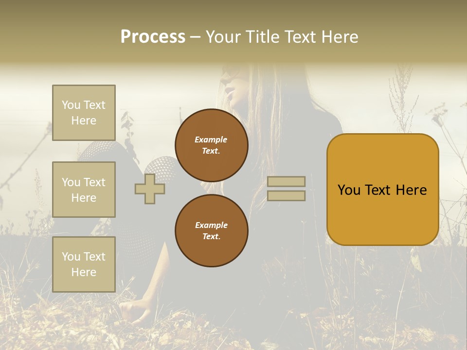 Beauty Pose Y PowerPoint Template