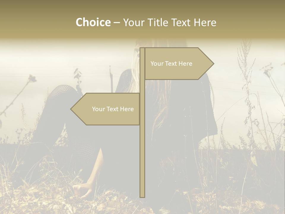 Beauty Pose Y PowerPoint Template