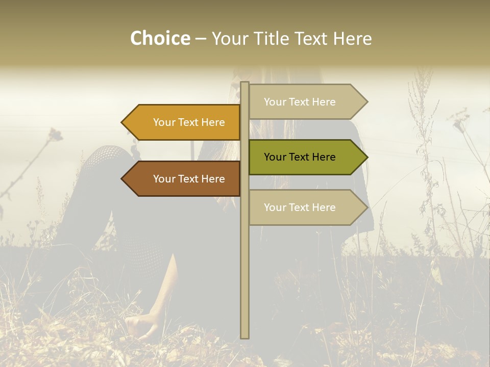 Beauty Pose Y PowerPoint Template