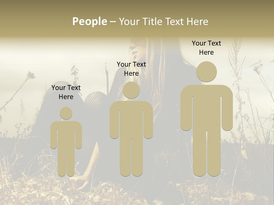 Beauty Pose Y PowerPoint Template