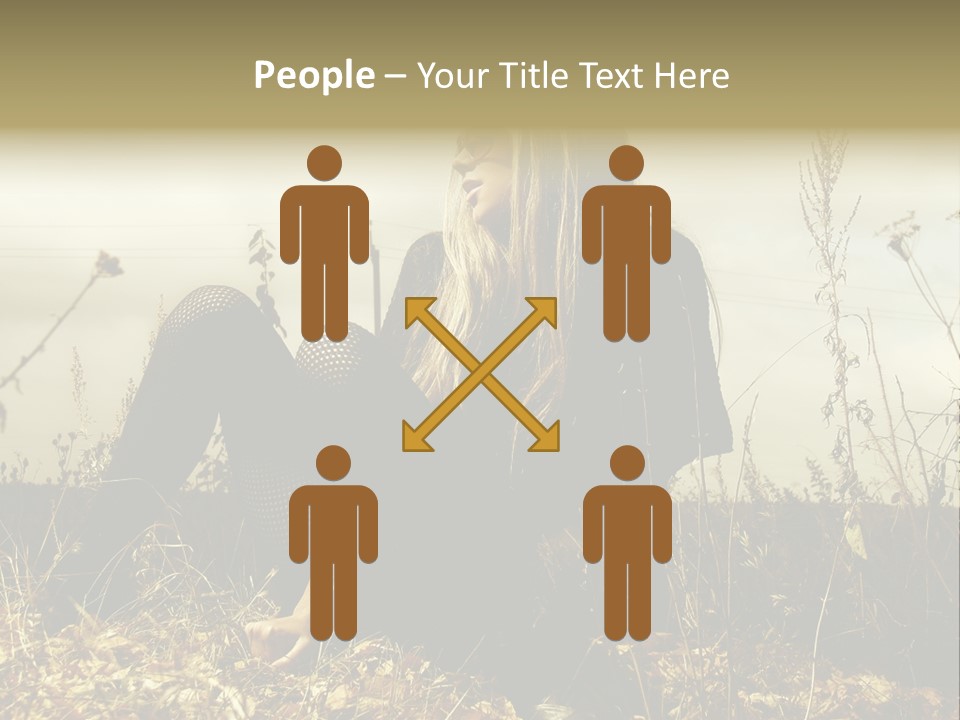 Beauty Pose Y PowerPoint Template