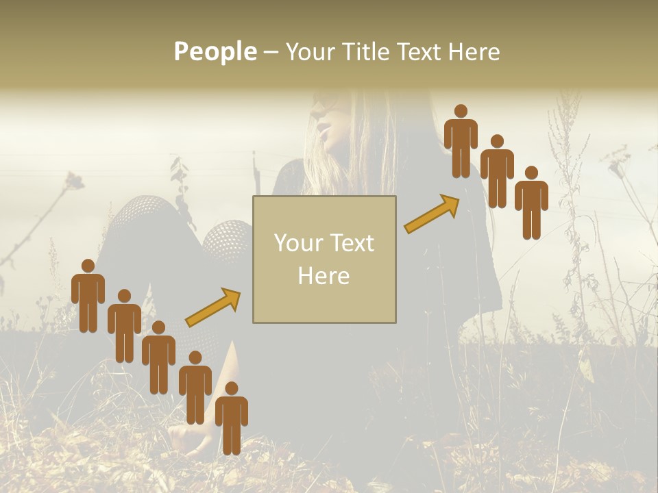 Beauty Pose Y PowerPoint Template