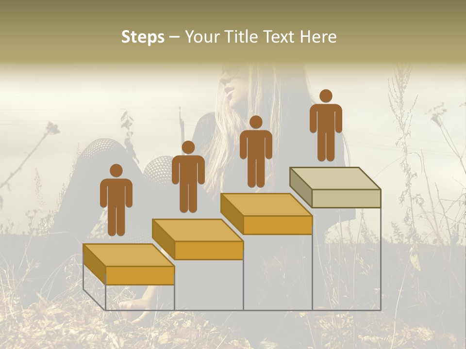 Beauty Pose Y PowerPoint Template