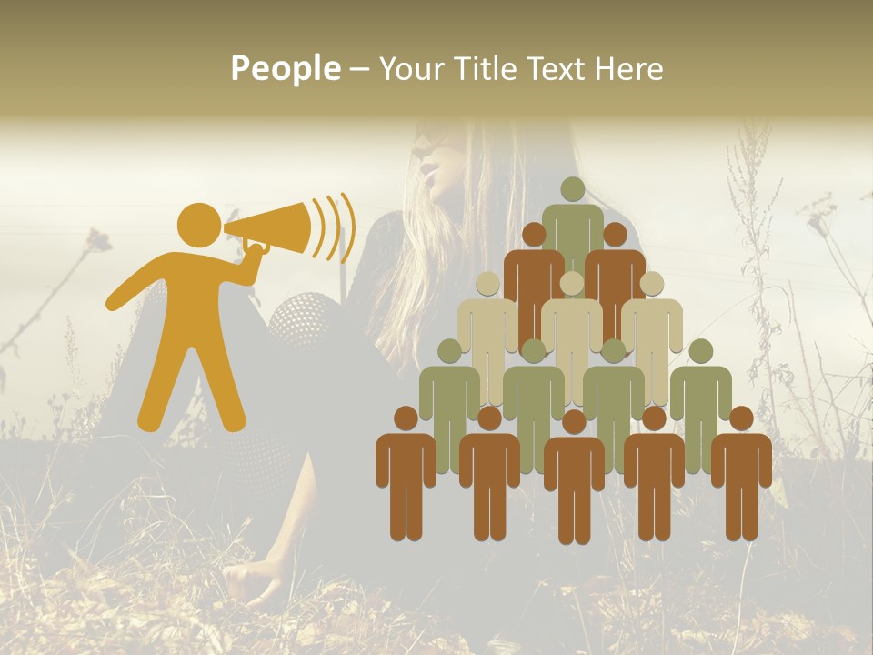 Beauty Pose Y PowerPoint Template