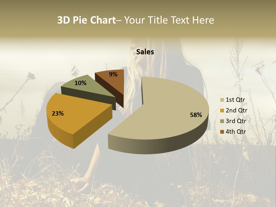 Beauty Pose Y PowerPoint Template