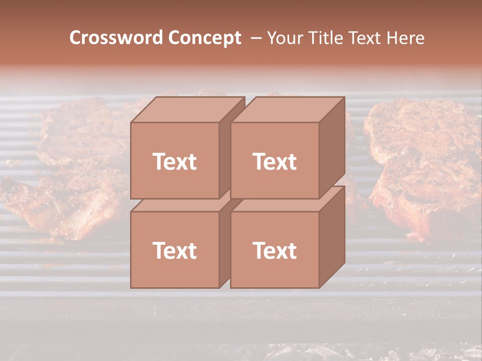 Steak Spices Gas PowerPoint Template