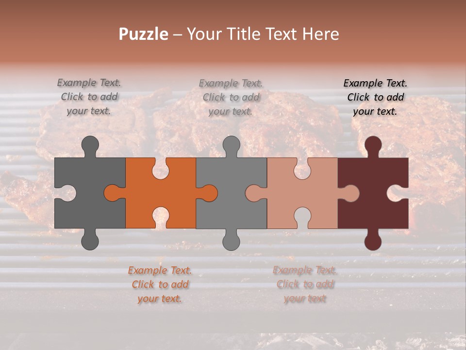 Steak Spices Gas PowerPoint Template