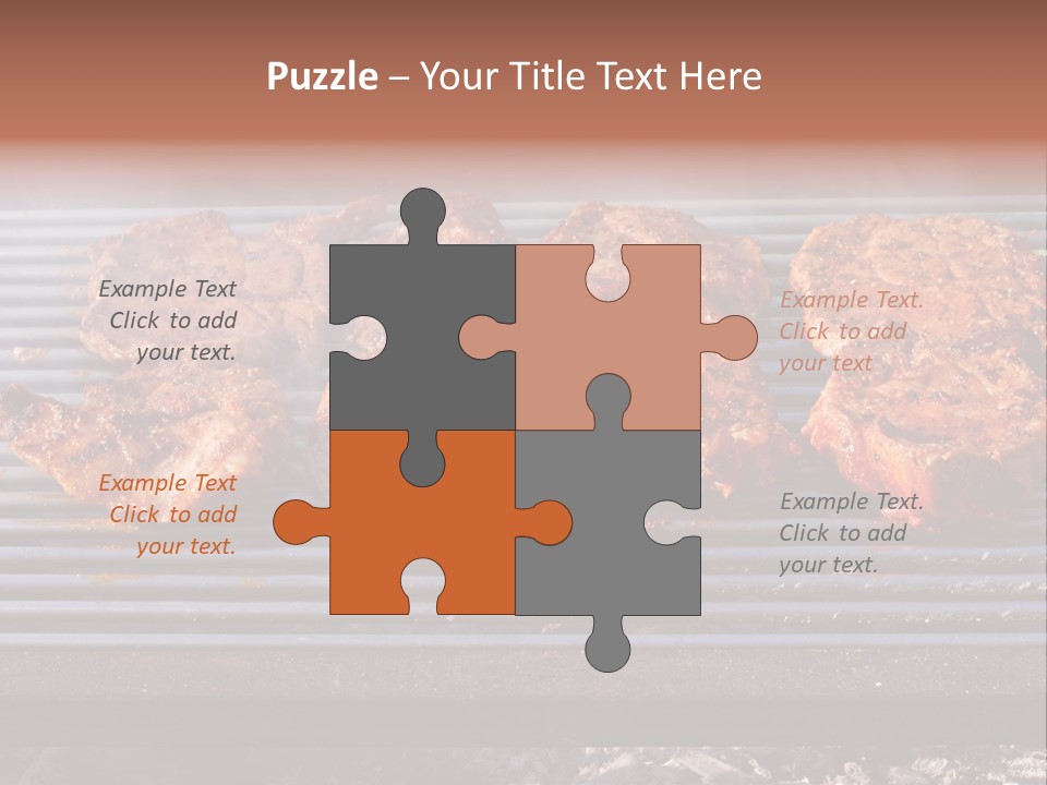 Steak Spices Gas PowerPoint Template