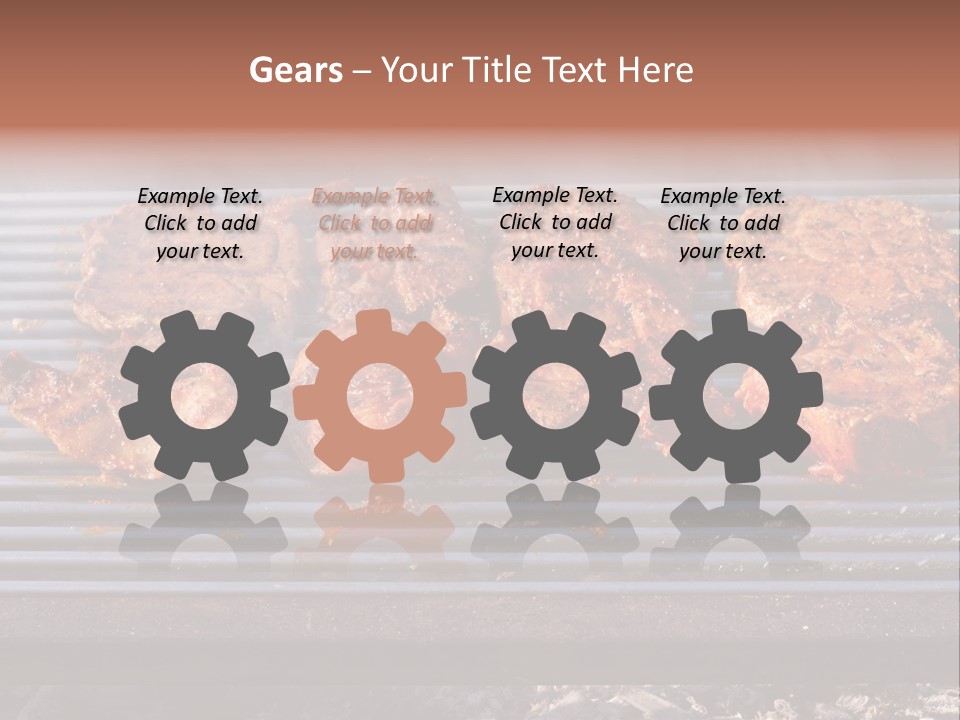Steak Spices Gas PowerPoint Template
